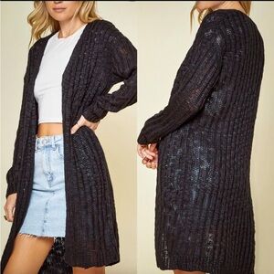 ANDREW BY UNIT Open Cardigan